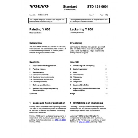 VOLVO STD 121-0001 0