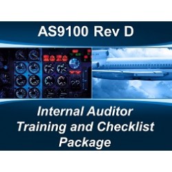 AS9100D Internal Auditor Training &amp; Checklist Package