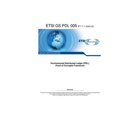 ETSI GS PDL 005